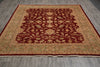 Load image into Gallery viewer, 8 x 10 Natural Quality Wool Handmade Peshawar Chobi Rug  Burgundy Green #PIX-10156