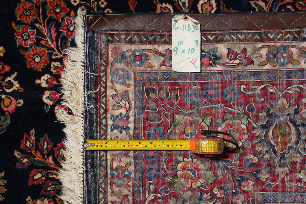 10 x 10.3 Square Multi-Color Handmade Persian Sarouk Rug #PIX-11830