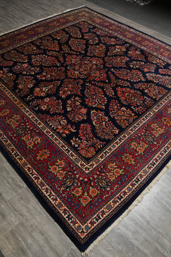 10 x 10.3 Square Multi-Color Handmade Persian Sarouk Rug #PIX-11830