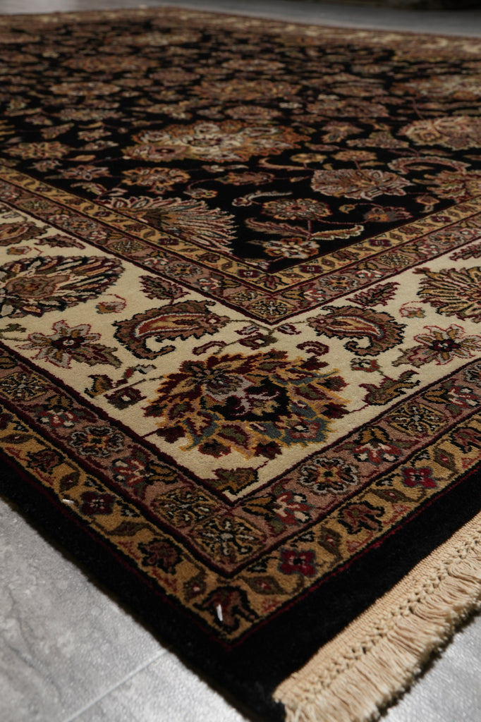 8 x 10 Black Ivory Quality Jaipur Rug #PIX-10148