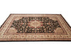 Load image into Gallery viewer, 8.6 x 11.6 Elegant Fine Quality Wool and Silk Handmade Rug Black #F-4348