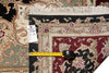 Load image into Gallery viewer, 9 x 12 Fine Quality Wool And Silk Handmade Carpet Black #F-4349
