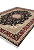 Load image into Gallery viewer, 9 x 12 Fine Quality Wool And Silk Handmade Carpet Black #F-4349