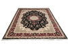 Load image into Gallery viewer, 9 x 12 Fine Quality Wool And Silk Handmade Carpet Black #F-4349