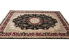 Load image into Gallery viewer, 9 x 12 Fine Quality Wool And Silk Handmade Carpet Black #F-4349