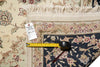 Load image into Gallery viewer, 8.6 x 11.8 High Quality Wool And Silk Hand-Knotted Carpet Ivory Black Fancy Rug #F-4350