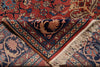 Load image into Gallery viewer, 8 x 10 Rust Blue Fine Quality Wool and Silk Handmade Rug #F-4523