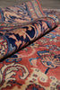 Load image into Gallery viewer, 8 x 10 Rust Blue Fine Quality Wool and Silk Handmade Rug #F-4523