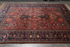 Load image into Gallery viewer, 8 x 10 Rust Blue Fine Quality Wool and Silk Handmade Rug #F-4523