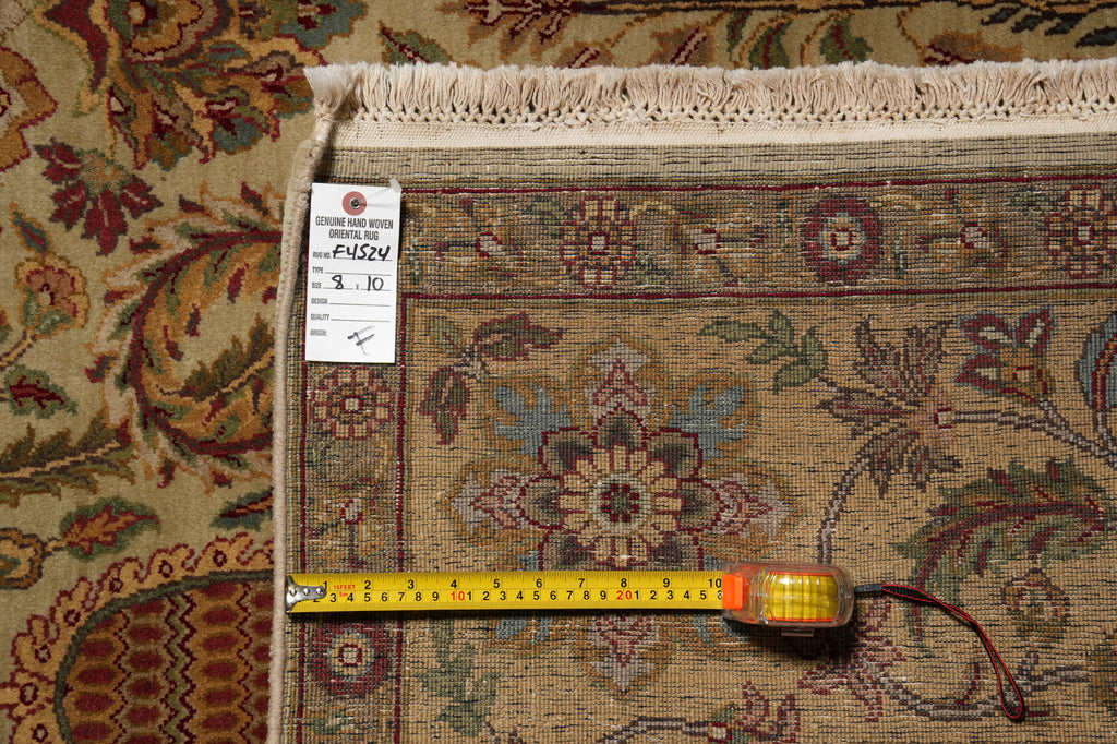 8 x 10 Quality Handmade Rug Fine Weave Dense Wool #F-4524