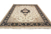 Load image into Gallery viewer, 8.6 x 11.8 High Quality Wool And Silk Hand-Knotted Carpet Ivory Black Fancy Rug #F-4350