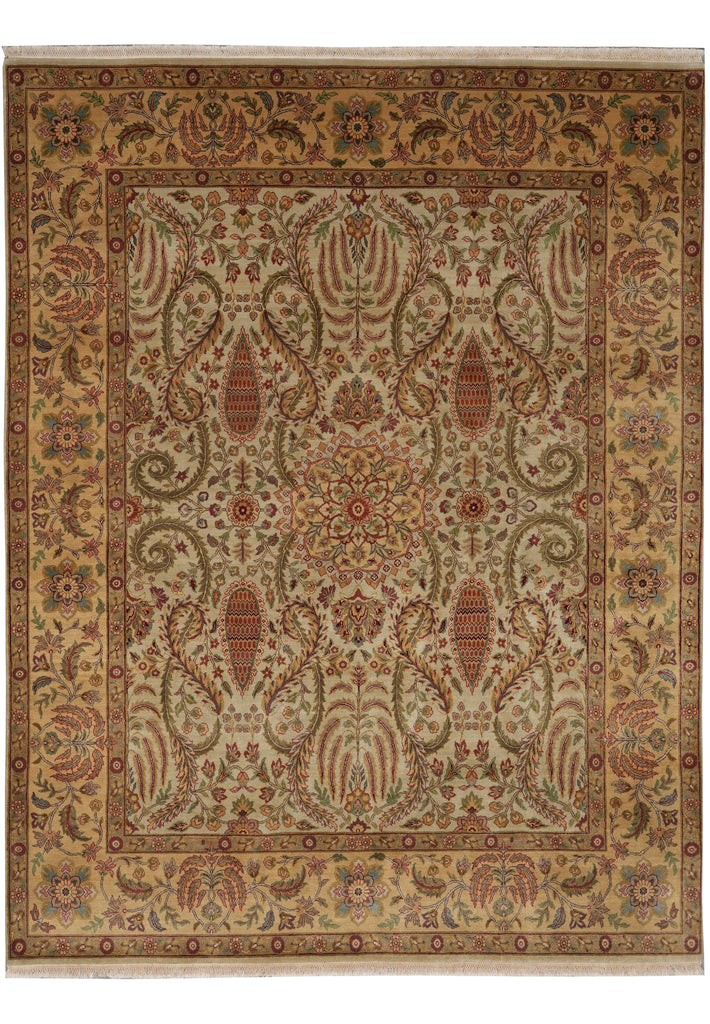8 x 10 Quality Handmade Rug Fine Weave Dense Wool 