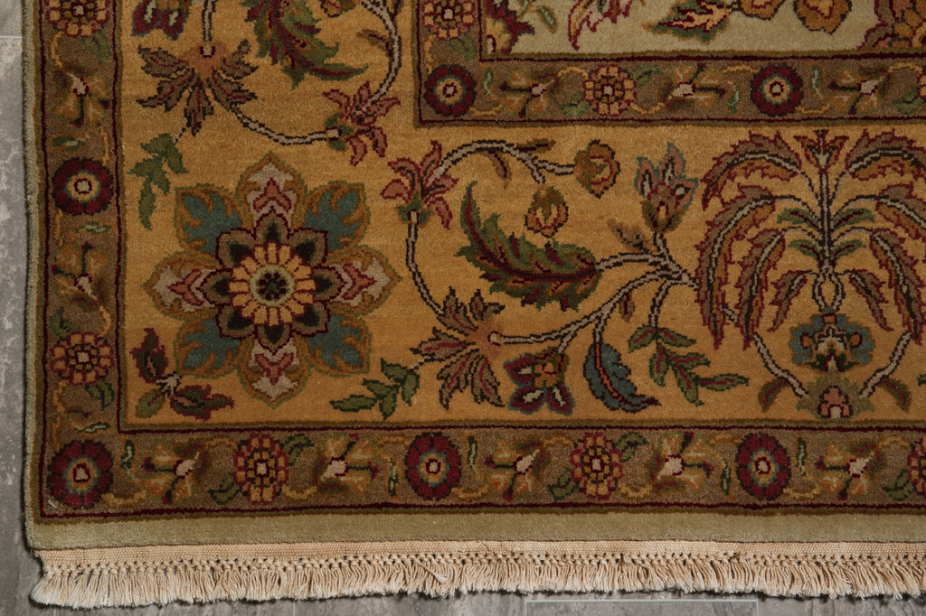 8 x 10 Quality Handmade Rug Fine Weave Dense Wool #F-4524