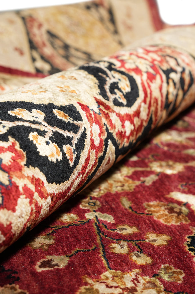 8.3 x 10.2 High Quality Wool And Silk Rug Fine Silky Pile #F-4351