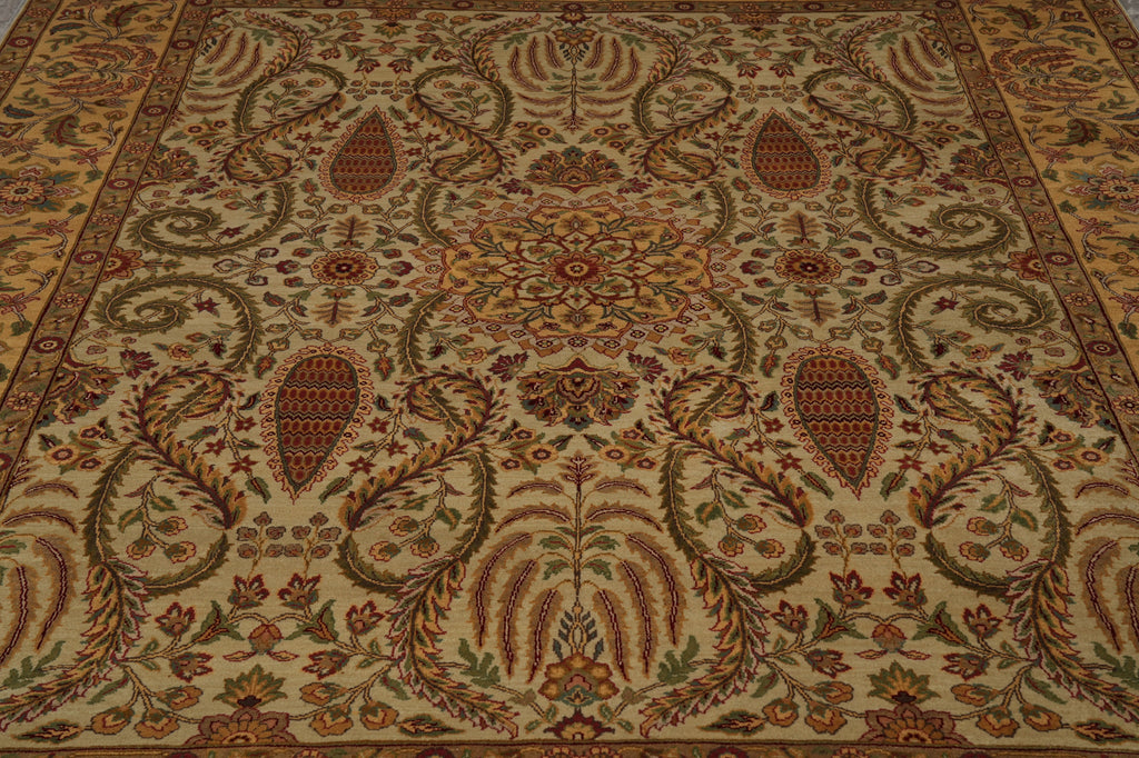 8 x 10 Quality Handmade Rug Fine Weave Dense Wool #F-4524