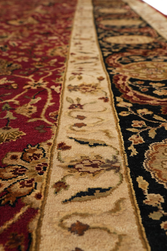 8.3 x 10.2 High Quality Wool And Silk Rug Fine Silky Pile #F-4351