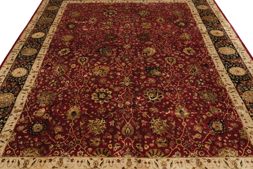 8.3 x 10.2 High Quality Wool And Silk Rug Fine Silky Pile #F-4351