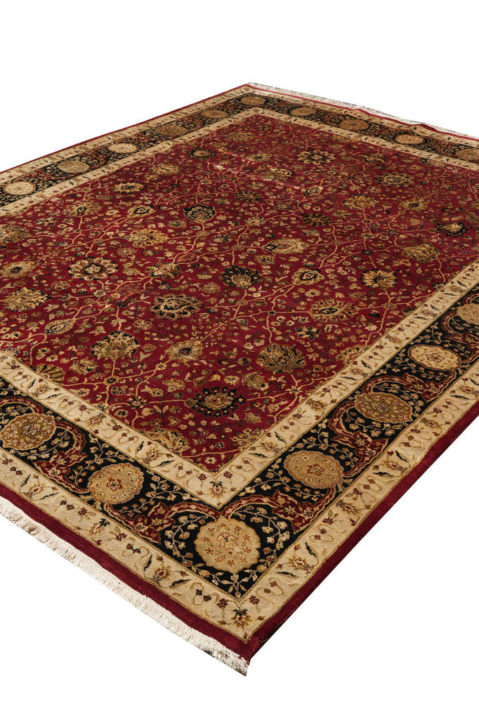 8.3 x 10.2 High Quality Wool And Silk Rug Fine Silky Pile #F-4351