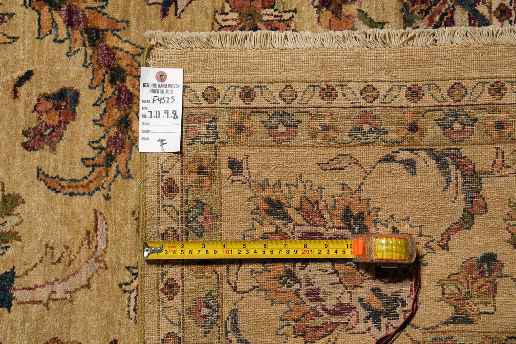 8 x 9.8 New Handmade Jaipur Rug Gold Sale #F-4525