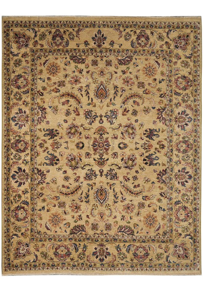 8 x 9.8 New Handmade Jaipur Rug Gold Sale