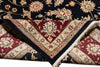 Load image into Gallery viewer, 9 x 12 Fine Quality Wool and Silk hand-knotted Rug Black Burgundy #F-4352