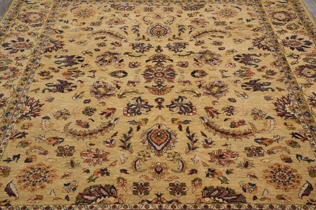 8 x 9.8 New Handmade Jaipur Rug Gold Sale #F-4525