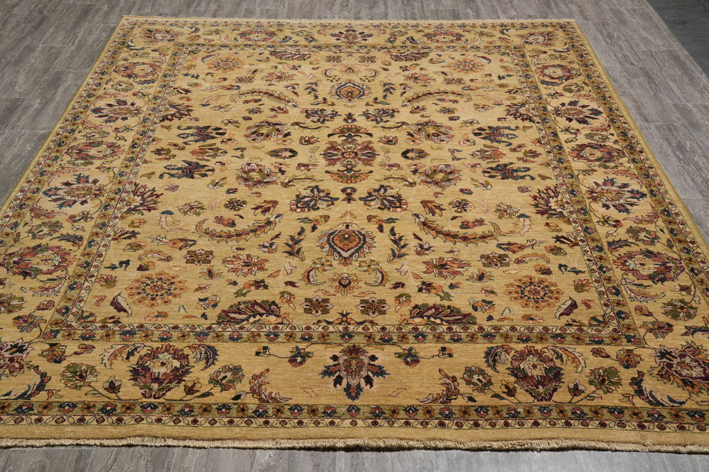 8 x 9.8 New Handmade Jaipur Rug Gold Sale #F-4525