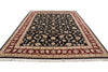 Load image into Gallery viewer, 9 x 12 Fine Quality Wool and Silk hand-knotted Rug Black Burgundy #F-4352