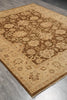 Load image into Gallery viewer, 7.7 x 9.8 Olive Handmade Natural Wool Chobi Peshawar Rug #F-4526