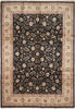 Load image into Gallery viewer, 8.6 x 11.6 Quality Wool And Silk Hand-Knotted Rug Black #F-4354