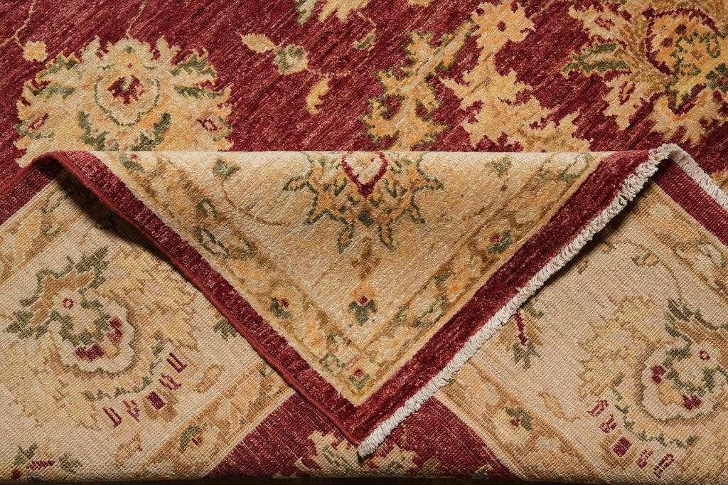 8 x 9.8 Quality Handmade Organic Wool Chobi Peshawar Rug #F-4527
