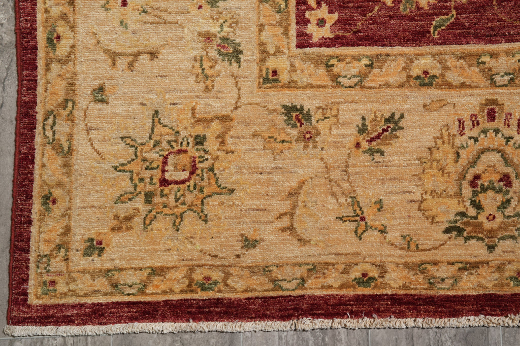 8 x 9.8 Quality Handmade Organic Wool Chobi Peshawar Rug #F-4527