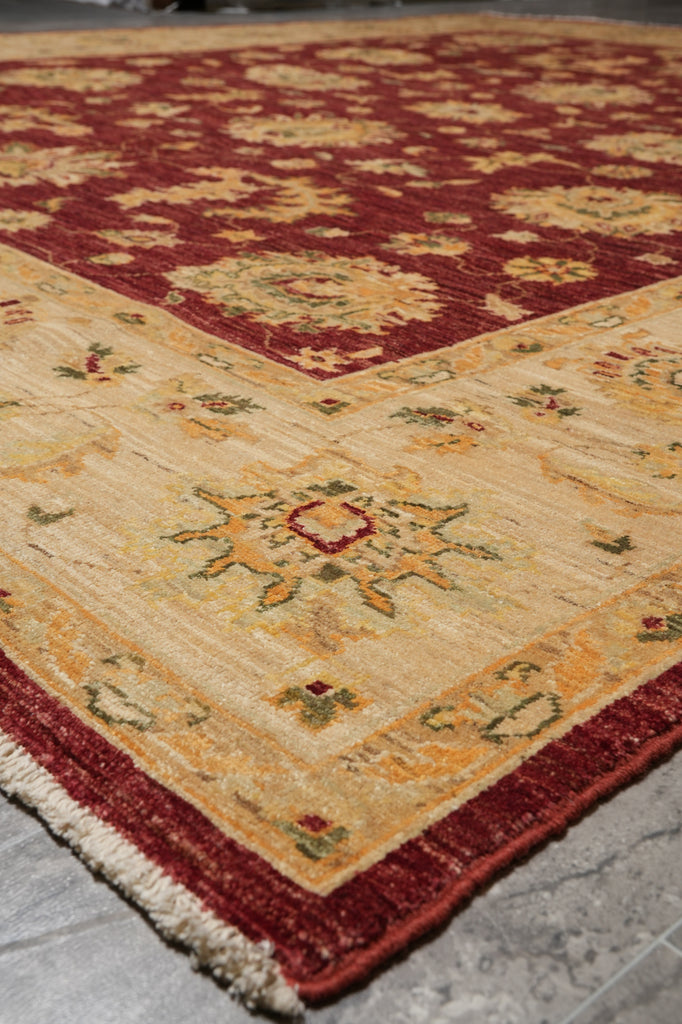 8 x 9.8 Quality Handmade Organic Wool Chobi Peshawar Rug #F-4527