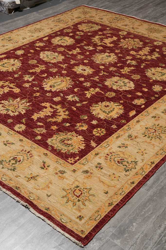 8 x 9.8 Quality Handmade Organic Wool Chobi Peshawar Rug #F-4527