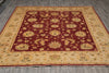 Load image into Gallery viewer, 8 x 9.8 Quality Handmade Organic Wool Chobi Peshawar Rug #F-4527