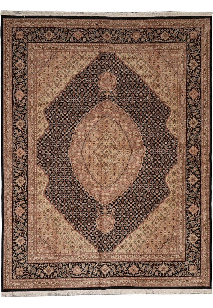 7.9 x 9.9 Quality Handmade Wool and Silk Mahi Tabriz Rug