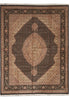 Load image into Gallery viewer, 7.9 x 9.9 Quality Handmade Wool and Silk Mahi Tabriz Rug