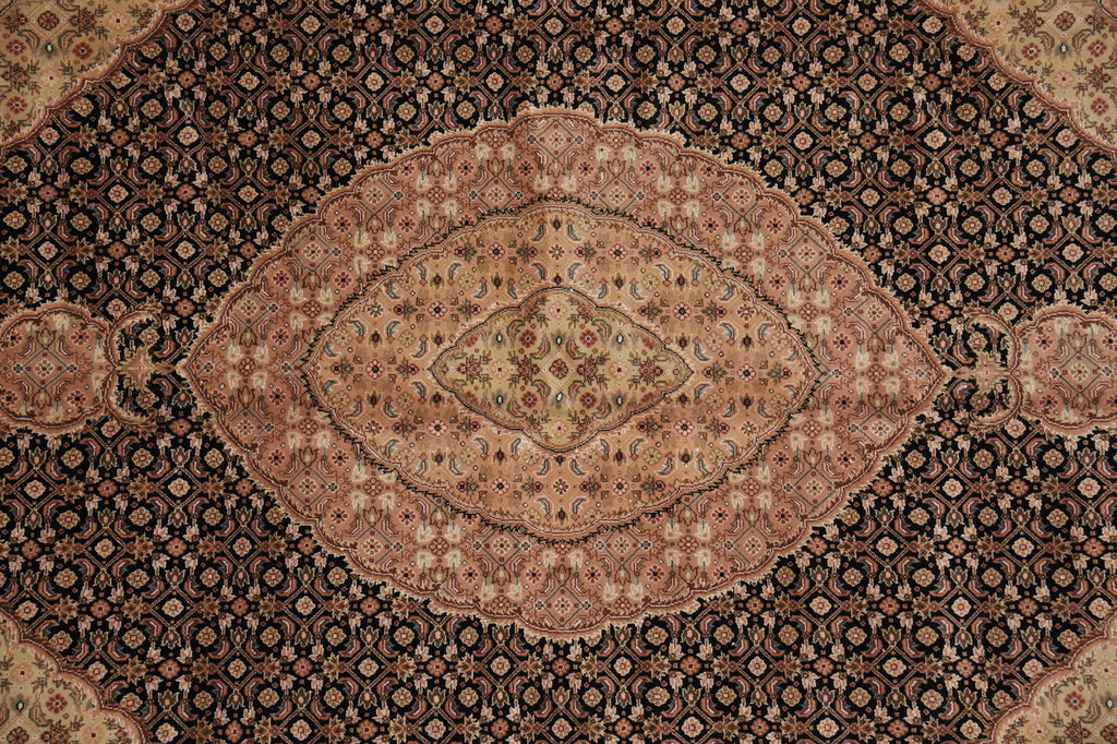 7.9 x 9.9 Quality Handmade Wool and Silk Mahi Tabriz Rug #PIX-15158