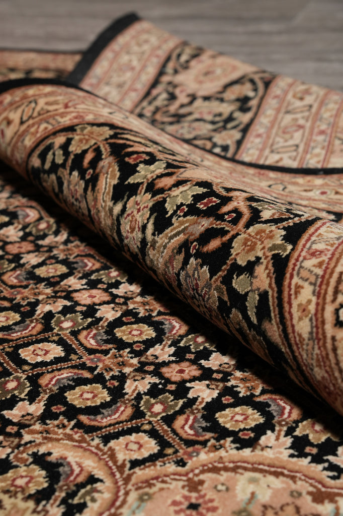 7.9 x 9.9 Quality Handmade Wool and Silk Mahi Tabriz Rug #PIX-15158