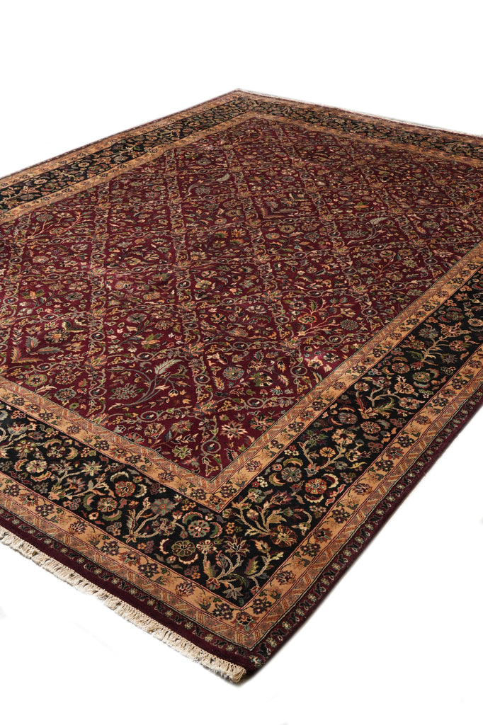 9.2 x 12.6 High End Quality Of India Handmade Rugs #F-4356