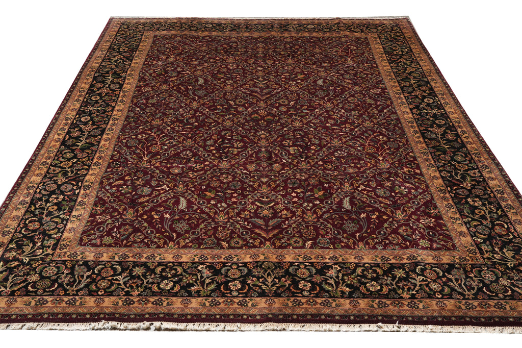 9.2 x 12.6 High End Quality Of India Handmade Rugs #F-4356