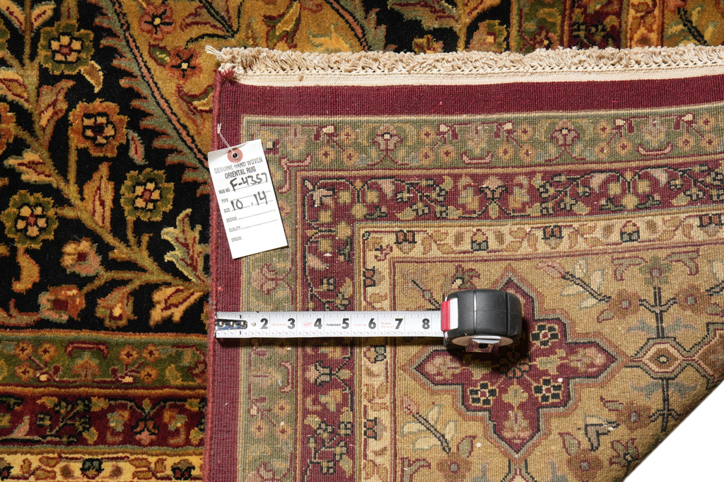 10 x 14 High End Quality Of India Handmade Rug Tabriz Haji #F-4357