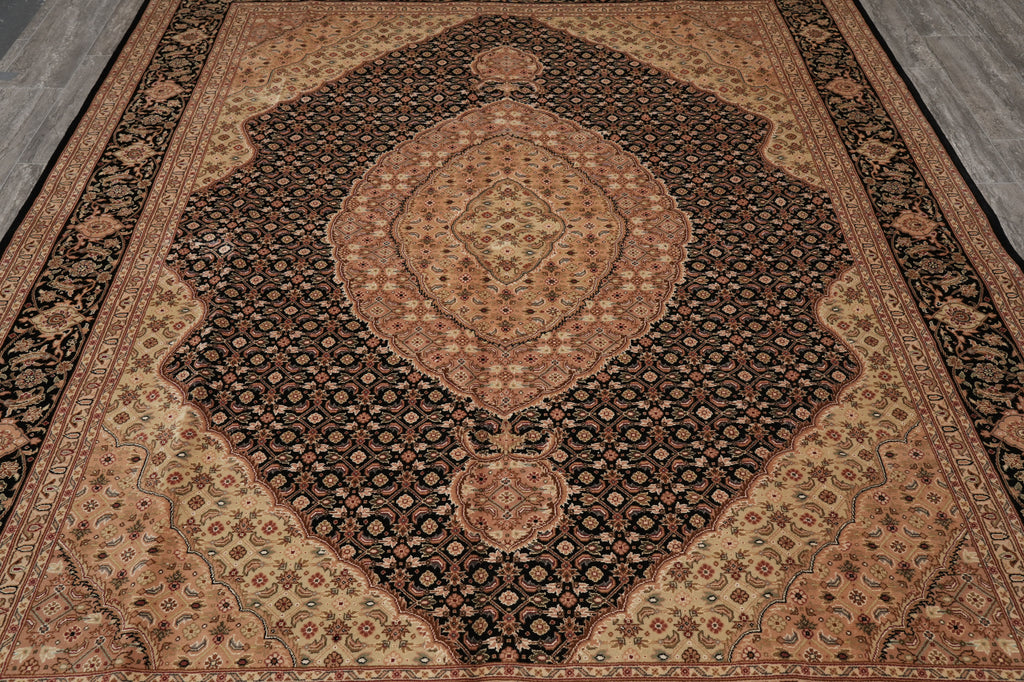 7.9 x 9.9 Quality Handmade Wool and Silk Mahi Tabriz Rug #PIX-15158