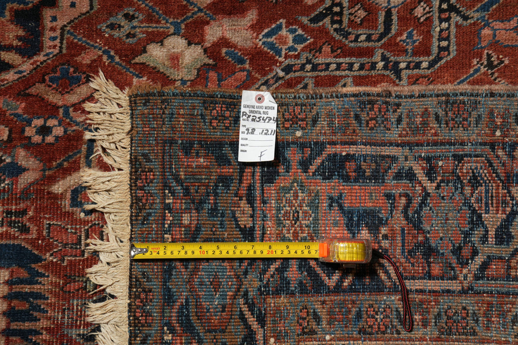 9.8 x 13 Authentic Handmade Persian Heriz Rug #PIX-25474