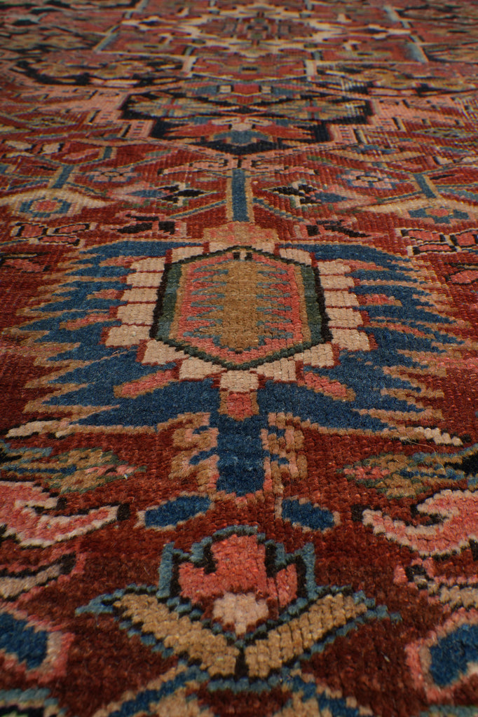 9.8 x 13 Authentic Handmade Persian Heriz Rug #PIX-25474