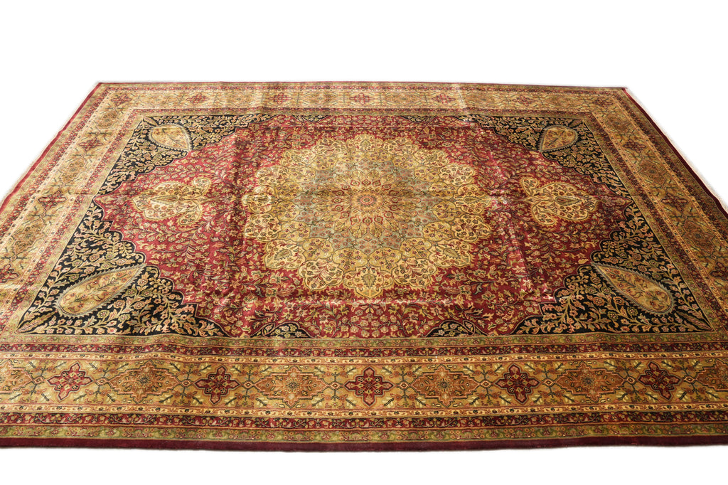 10 x 14 High End Quality Of India Handmade Rug Tabriz Haji #F-4357