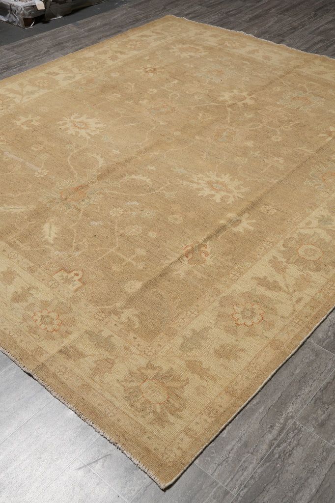 8 x 9.6 Neutral Handmade Chobi Peshawar Rug#PIX-25284