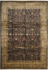 Load image into Gallery viewer, 9.10 x 14 High Quality Wool Dense Weave Hand-knotted India Rug Black #F-4358