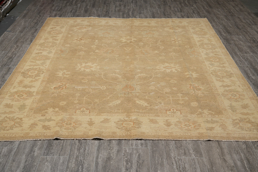 8 x 9.6 Neutral Handmade Chobi Peshawar Rug#PIX-25284