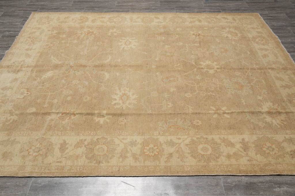 8 x 9.6 Neutral Handmade Chobi Peshawar Rug#PIX-25284